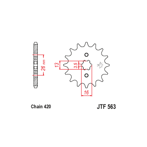 AIRTIME FRONT SPROCKET DT50...