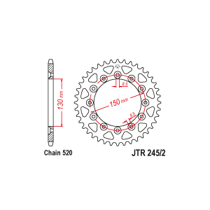 AIRTIME REAR SPROCKET XR200...