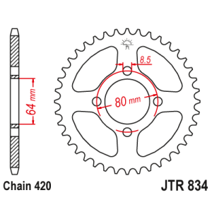 AIRTIME REAR SPROCKET MX100...