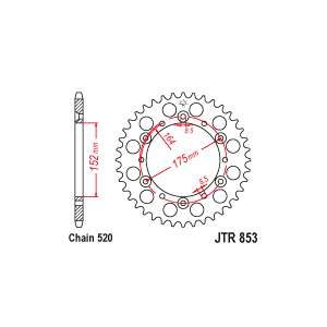 AIRTIME REAR SPROCKET YZ125...