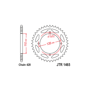 AIRTIME REAR SPROCKET KX65...